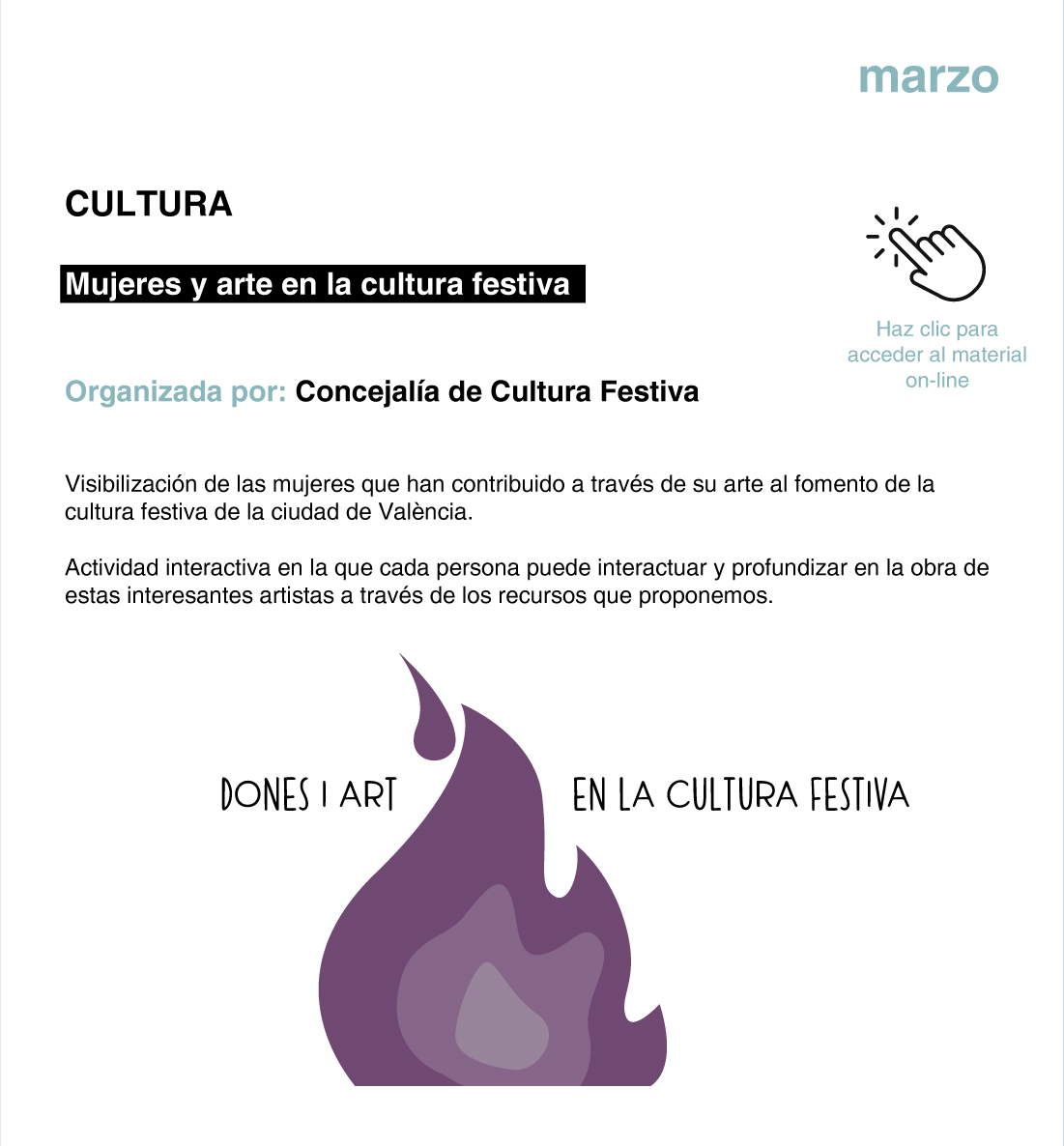 CULTURA Mujeres y arte en la cultura festiva
