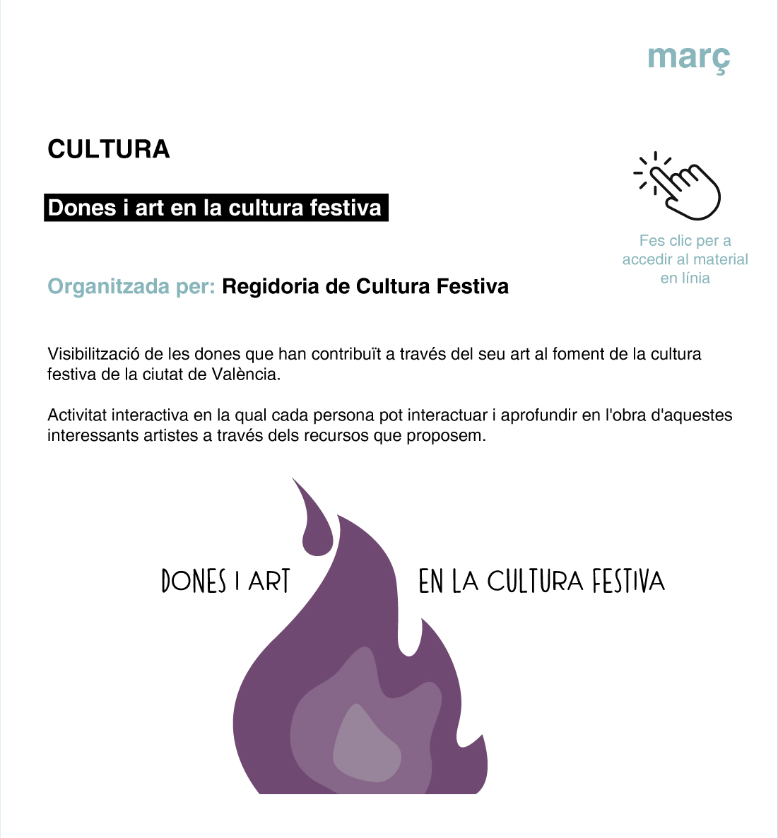 CULTURA Mujeres y arte en la cultura festiva