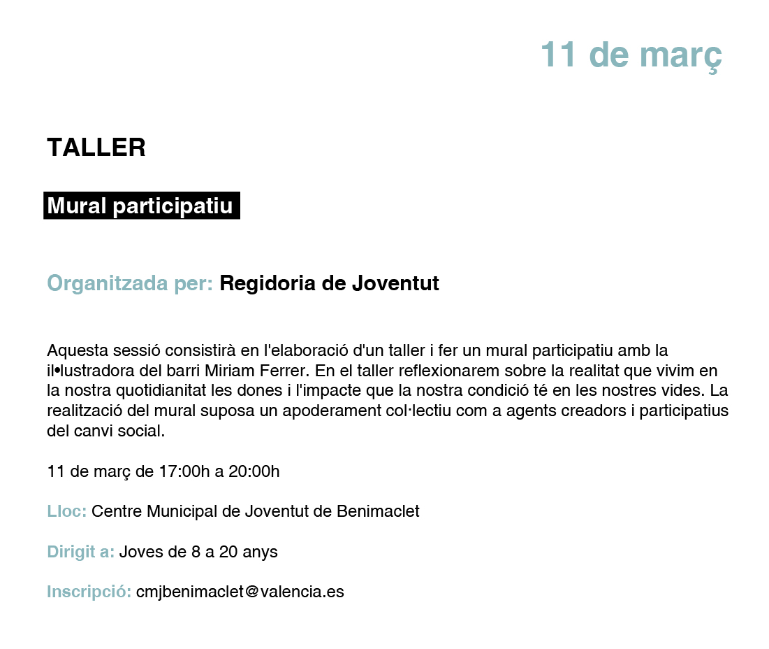 TALLER Mural participatiu