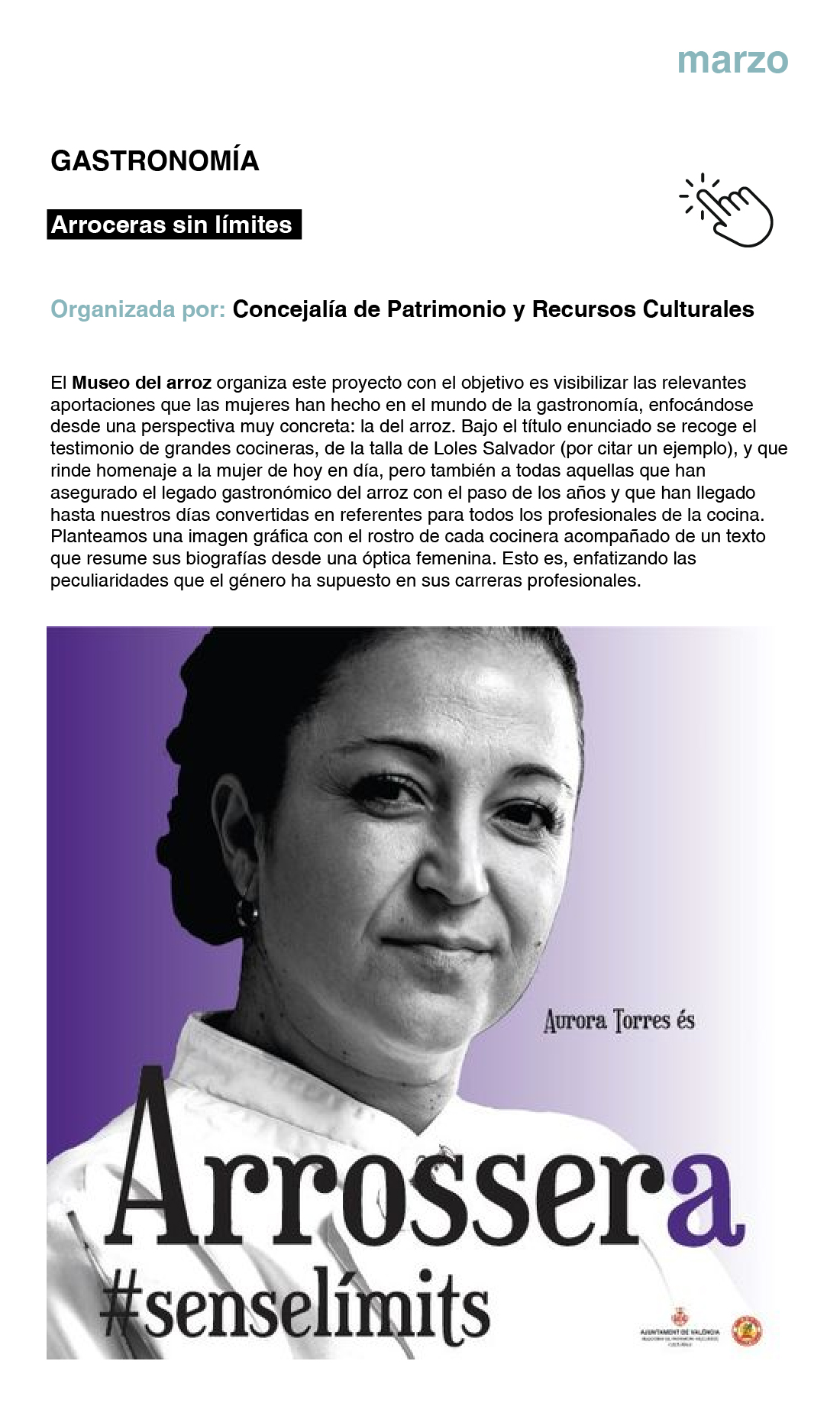 GASTRONOMÍA Arroceras sin límites