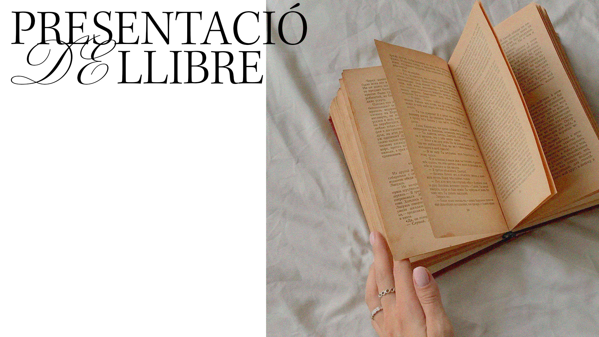 Presentació del llibre
