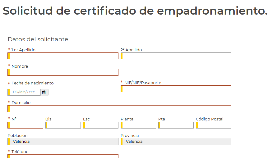 Obtenga su certificado de padrón