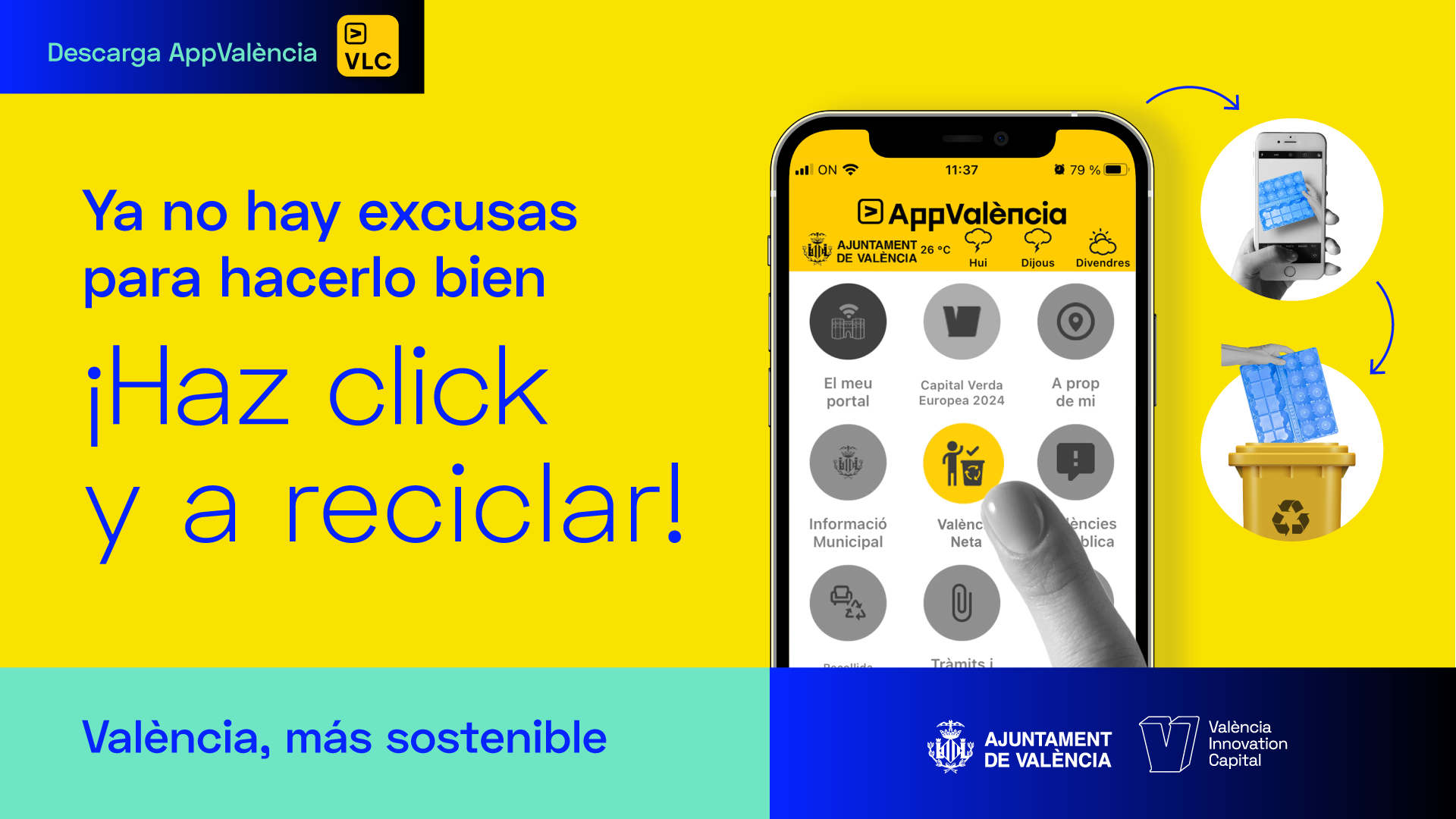 AppValència. Con una foto resuelve tus dudas para reciclar