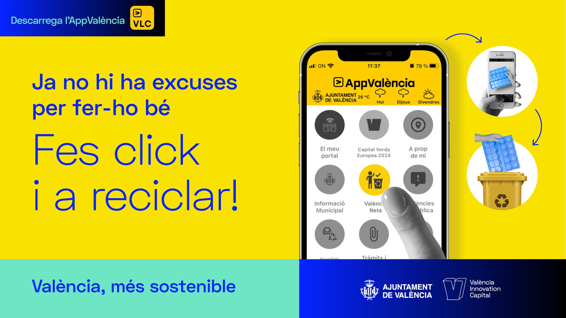 AppValència. Amb una foto resol els teus dubtes per a reciclar