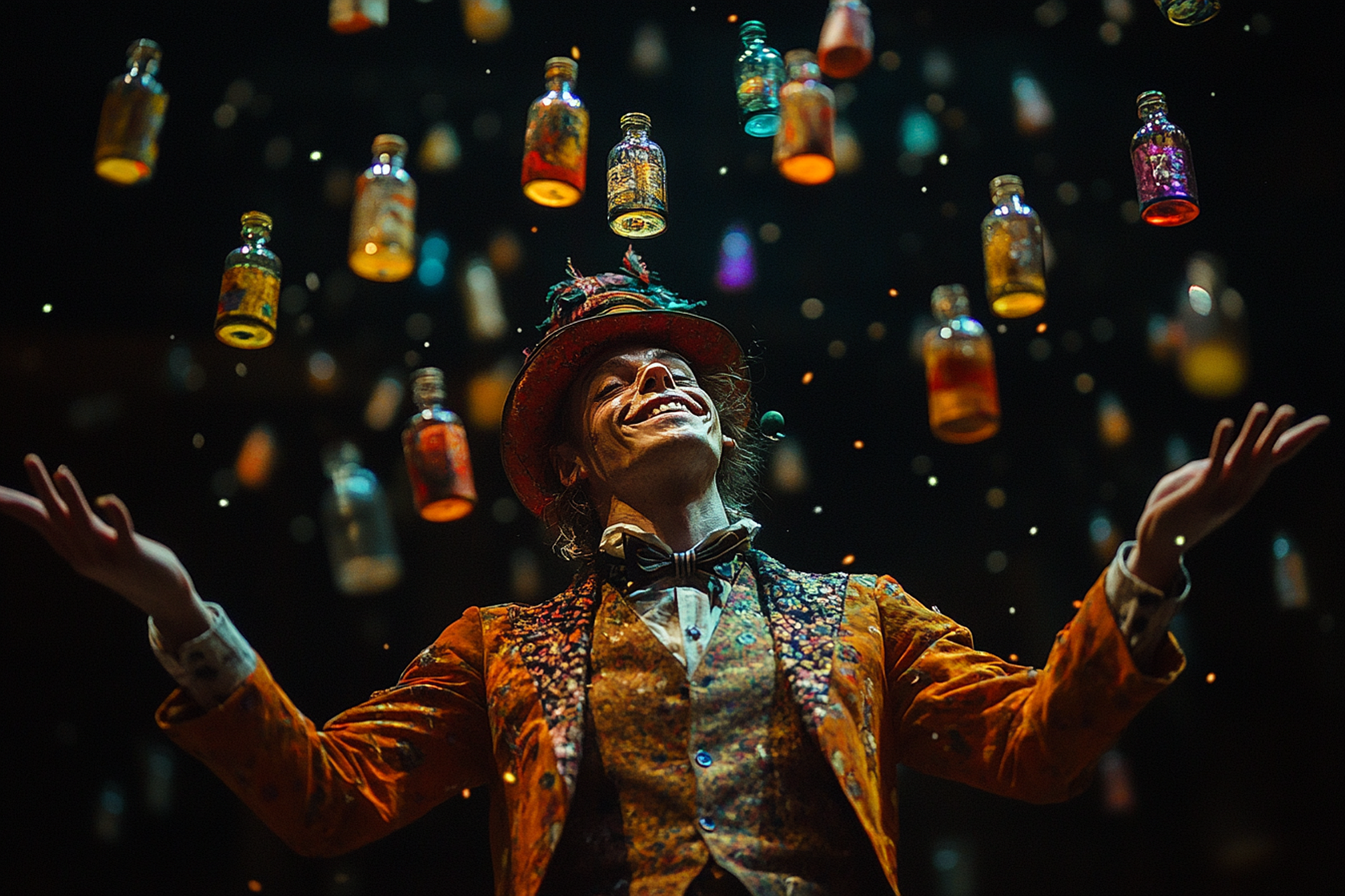 mago haciendo un número