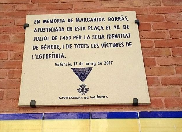 placa homenaje a margarida borras