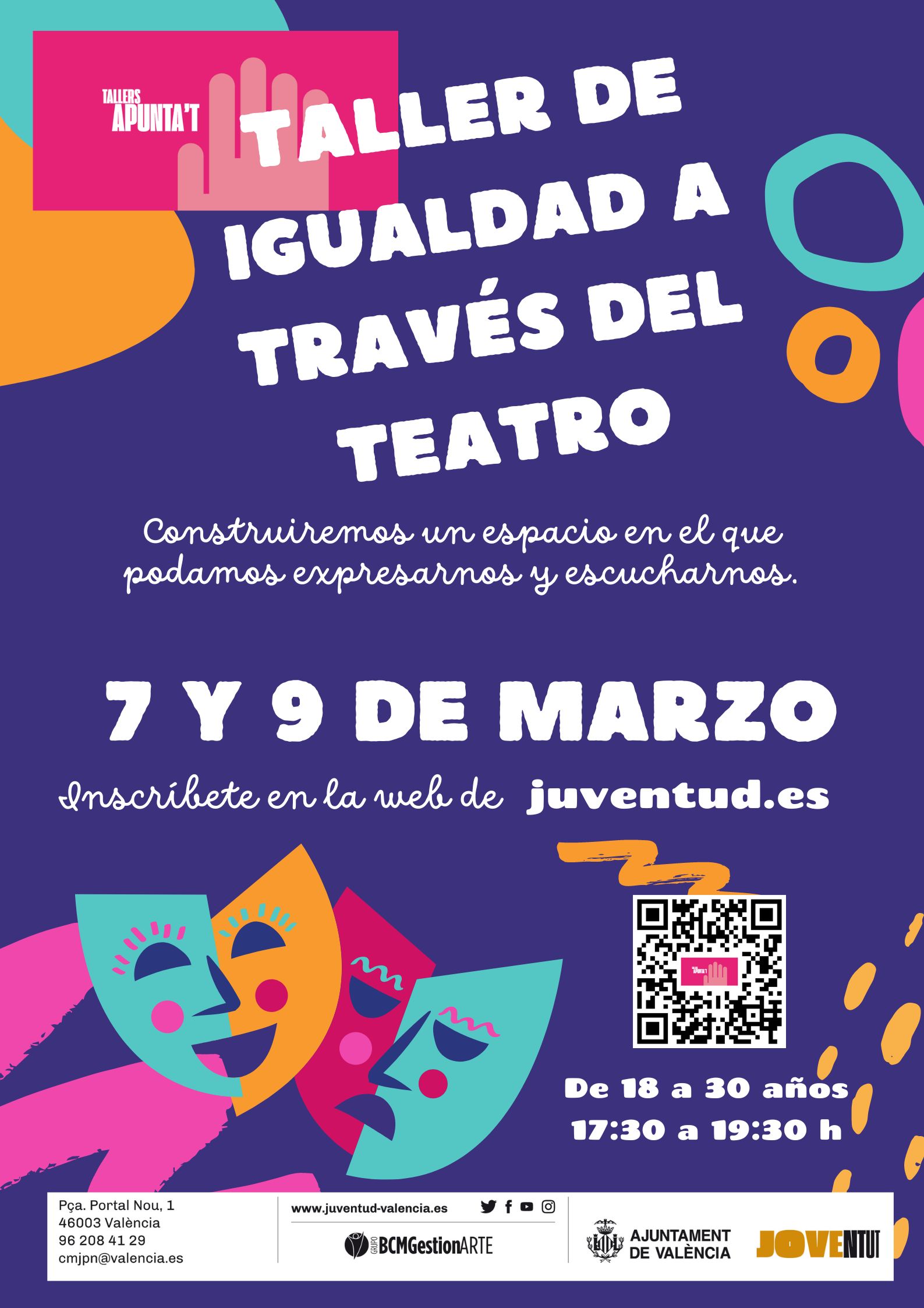 Cartel Taller Igualtat a través del teatre