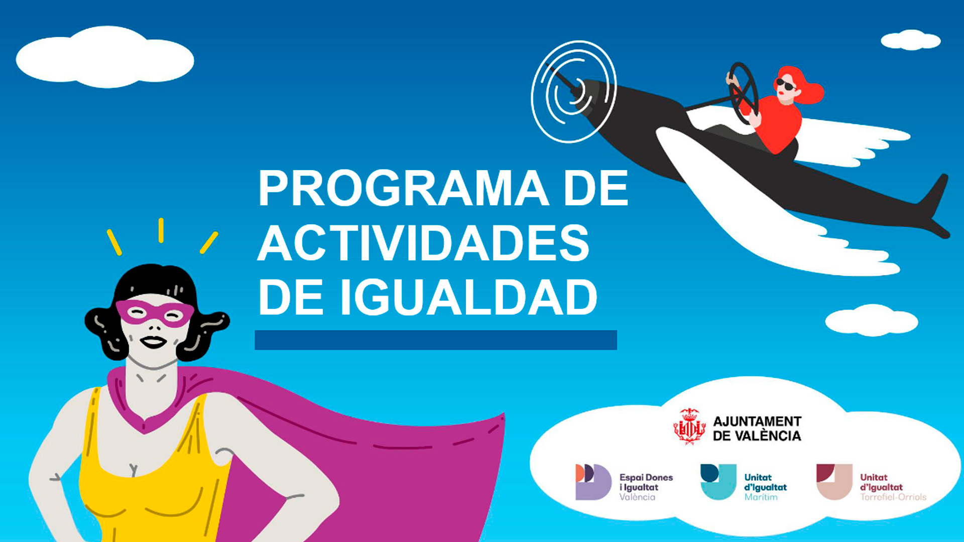 Actividades, cursos y talleres del Servicio de Igualdad