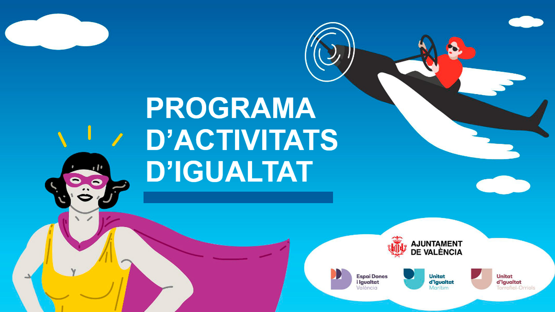 Activitats, cursos i tallers del Servici d’Igualtat