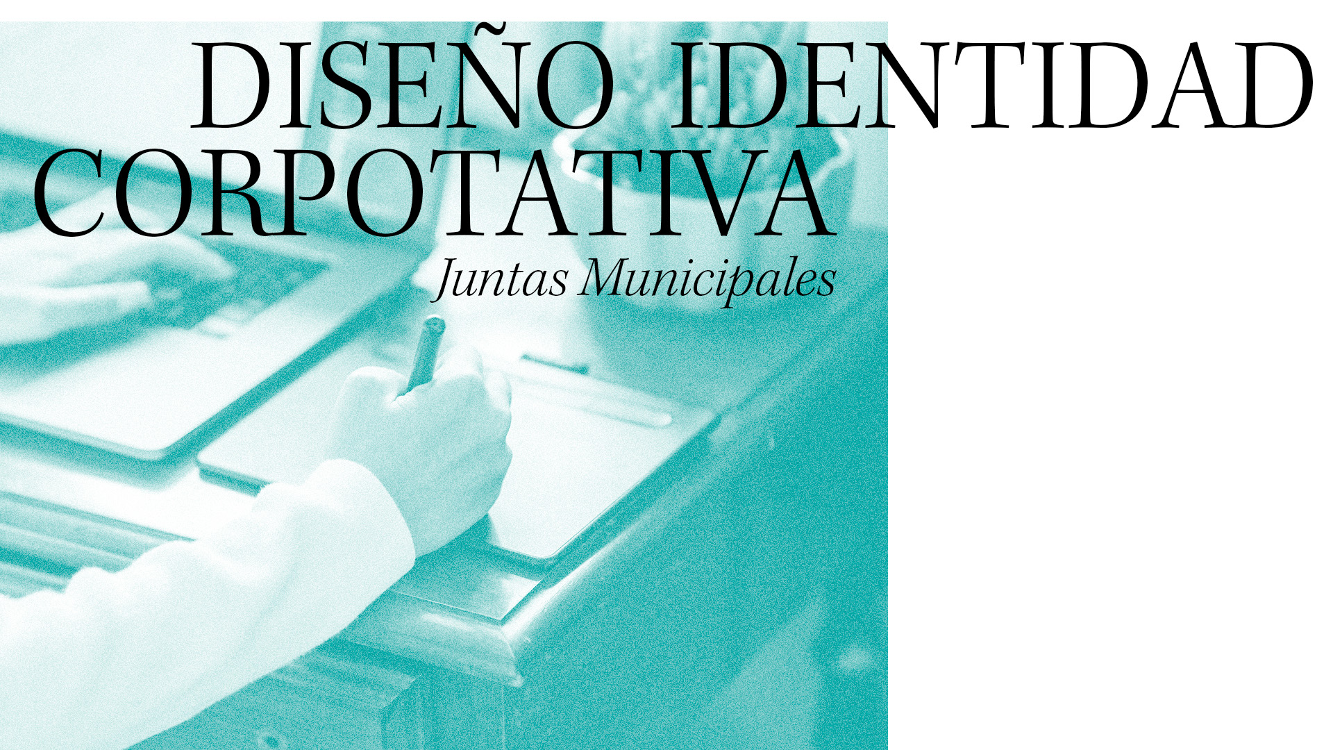 Juntas Municipales. Diseño, creatividad y elaboración marca identidad corporativa y manual de uso