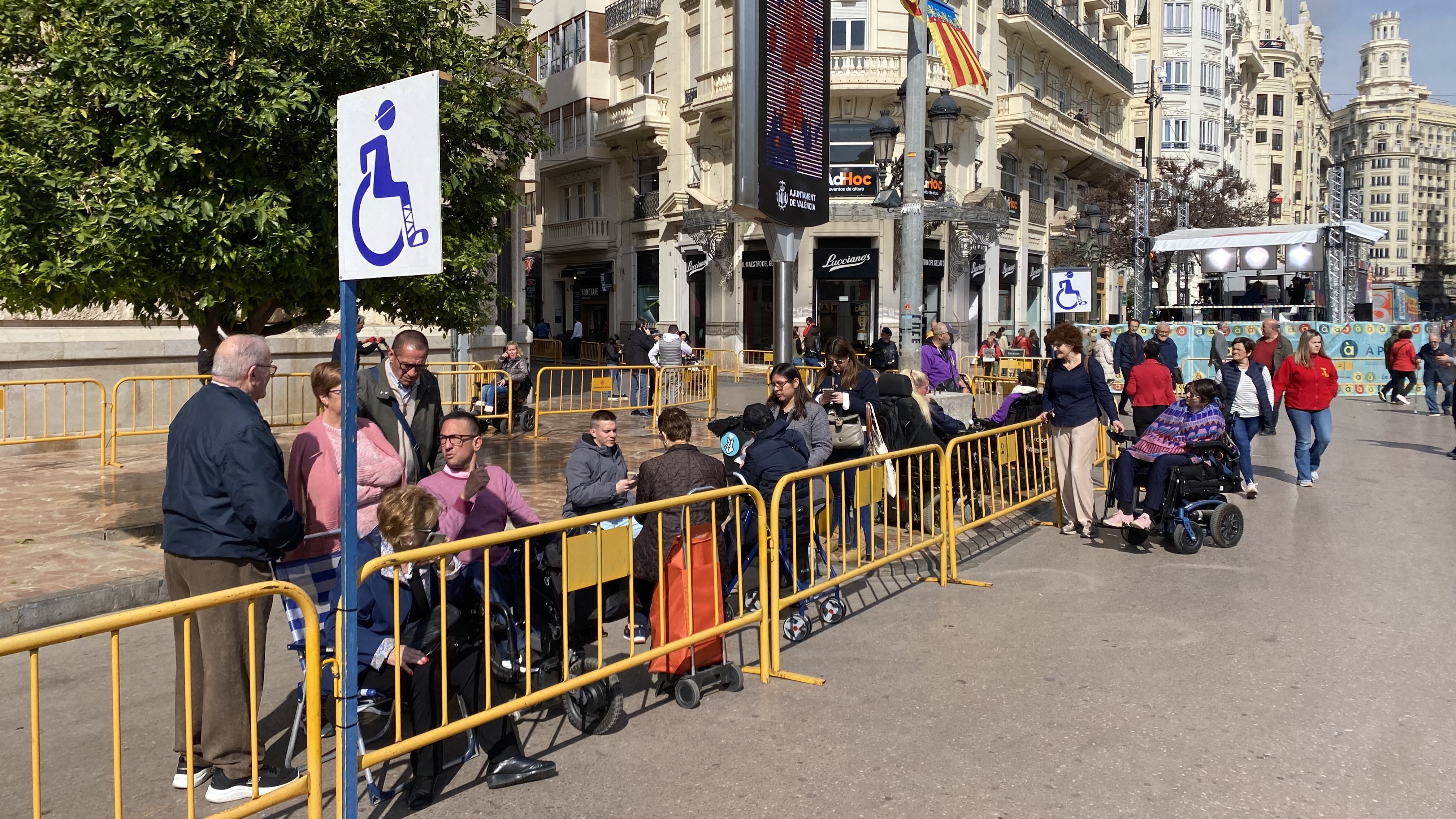 zona de personas con movilidad reducida