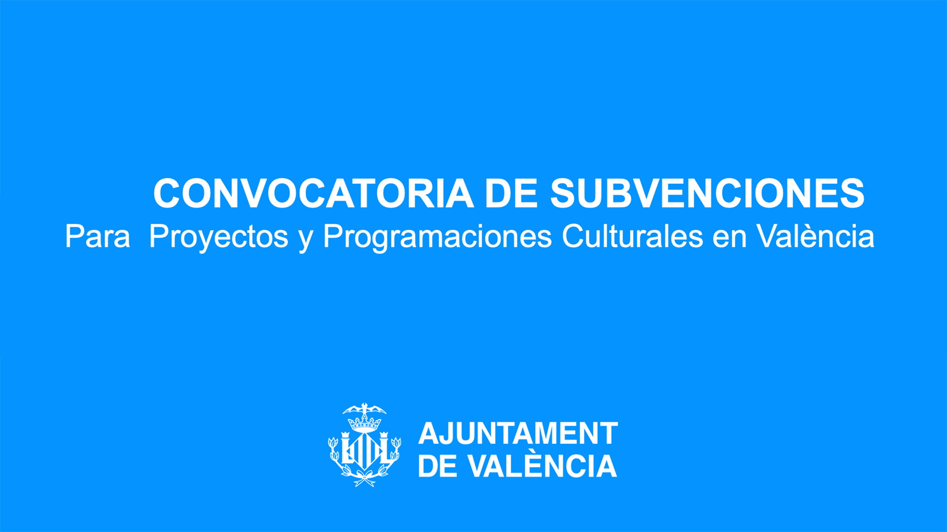 Subvenciones destinadas a programaciones y proyectos culturales