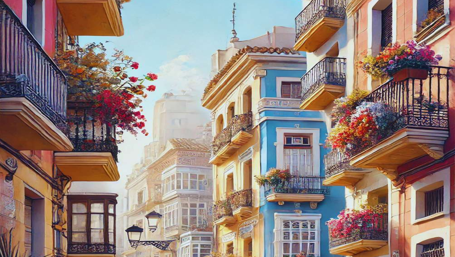 Balcones floridos