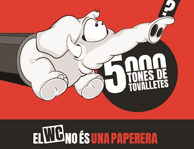 Campanya de conscienciació i sensibilització ciutadana: Les tovalletes i residus higiènics sempre al fem.