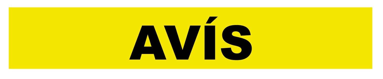 AVÍS AVÍS
