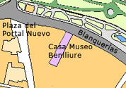 Abre plano de situación de la Casa Museo Benlliure