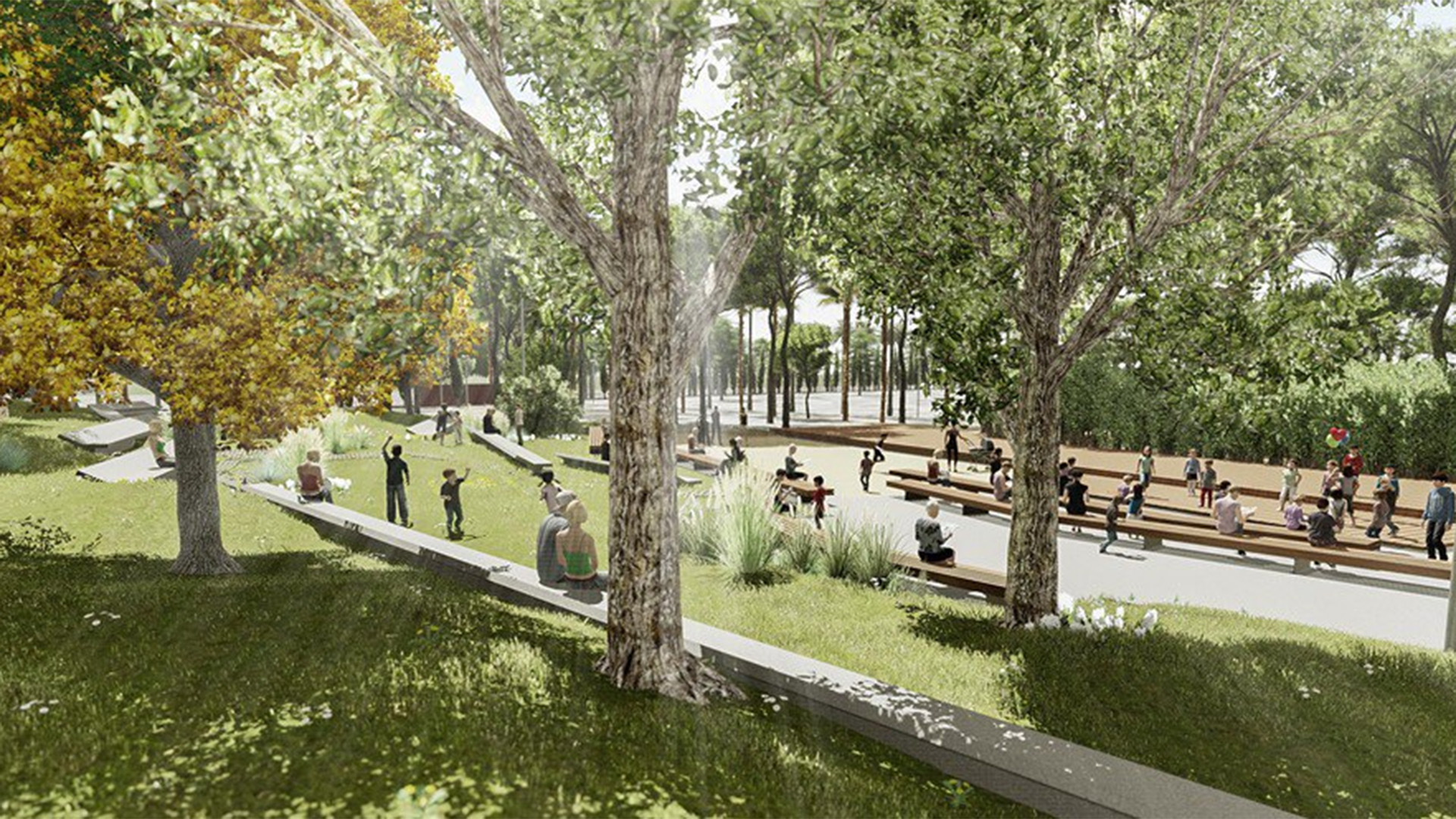 Obras explanada Parque del Oeste - València