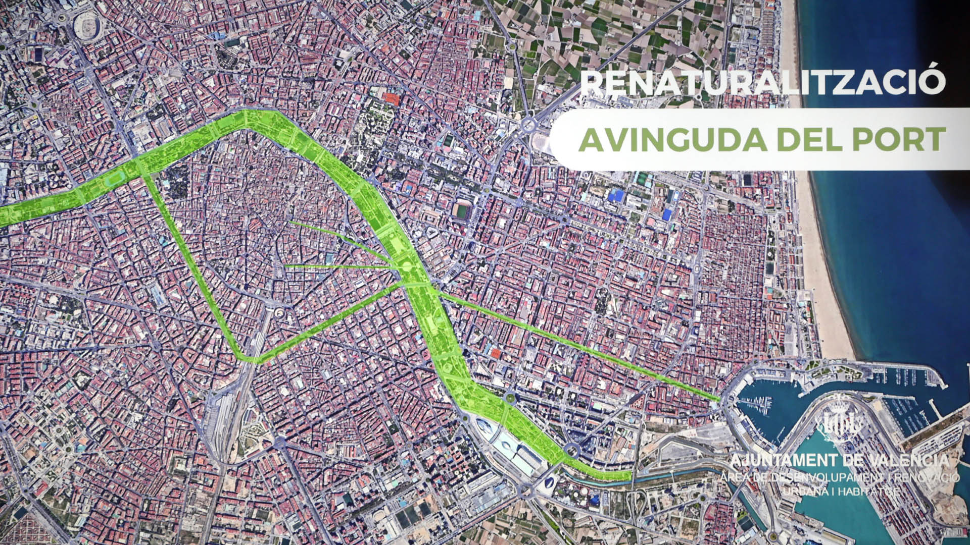 autobús gastos generales Frontera La avenida del Puerto se convertirá un paseo al mar de València, con más  zonas verdes y peatonales