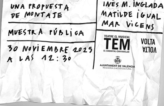 Cartel Muestra residencia Inés M. Inglada, Matilde Igual Capdevila y Mar Vicens Fuster