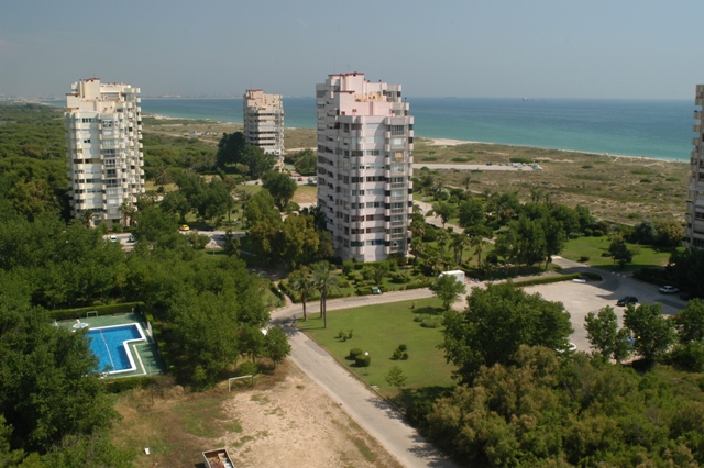 Grandes edificios construidos en medio de la Devesa